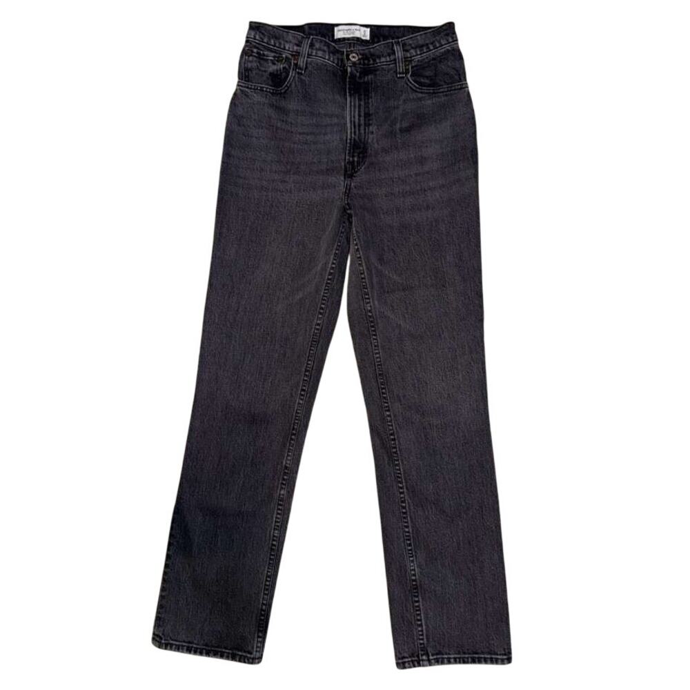 Abercrombie & Fitch 90’s Straight Ultra High Rise Jeans Women's Black Denim - 4